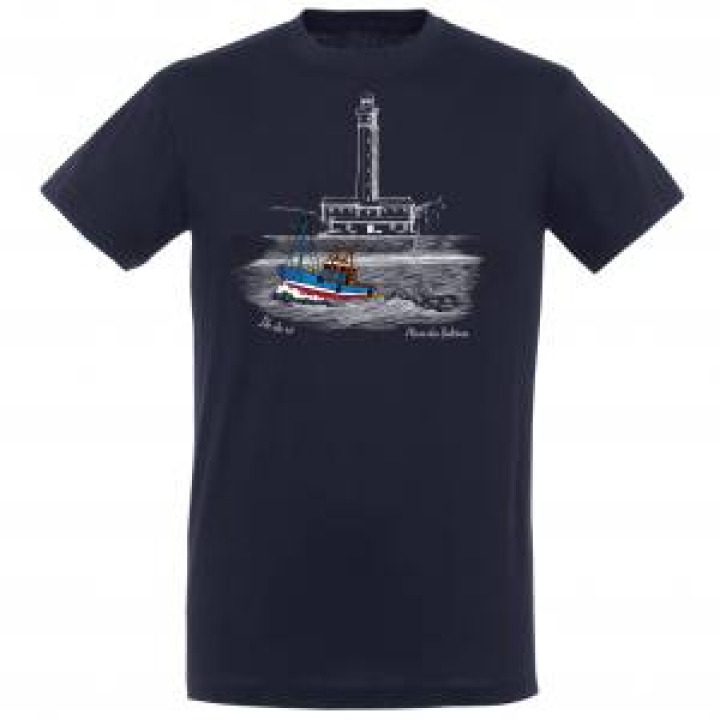 18406  Phare des Baleines et Bateau Pêcheurs de Couleurs Île de Ré
