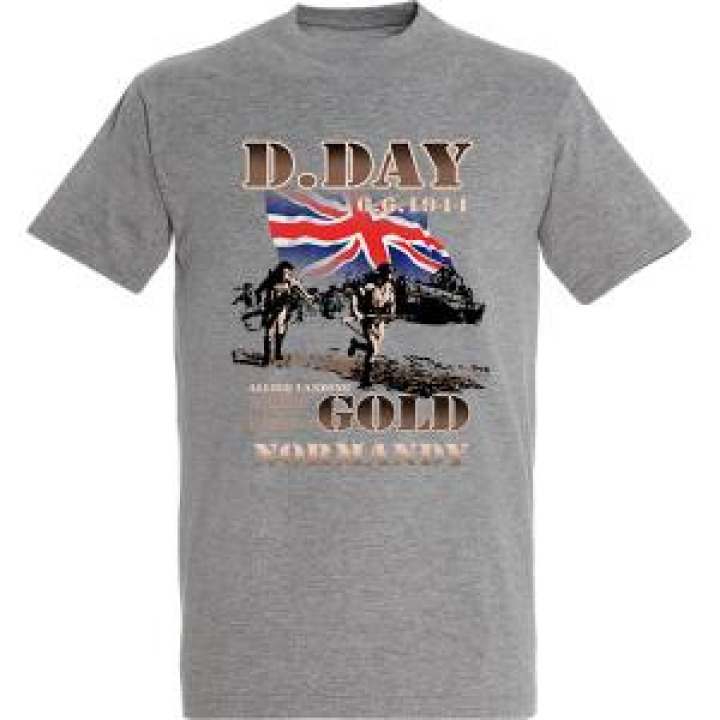 18471  Deux Soldats Qui Debarquent DDay 1944 Gold Normandy