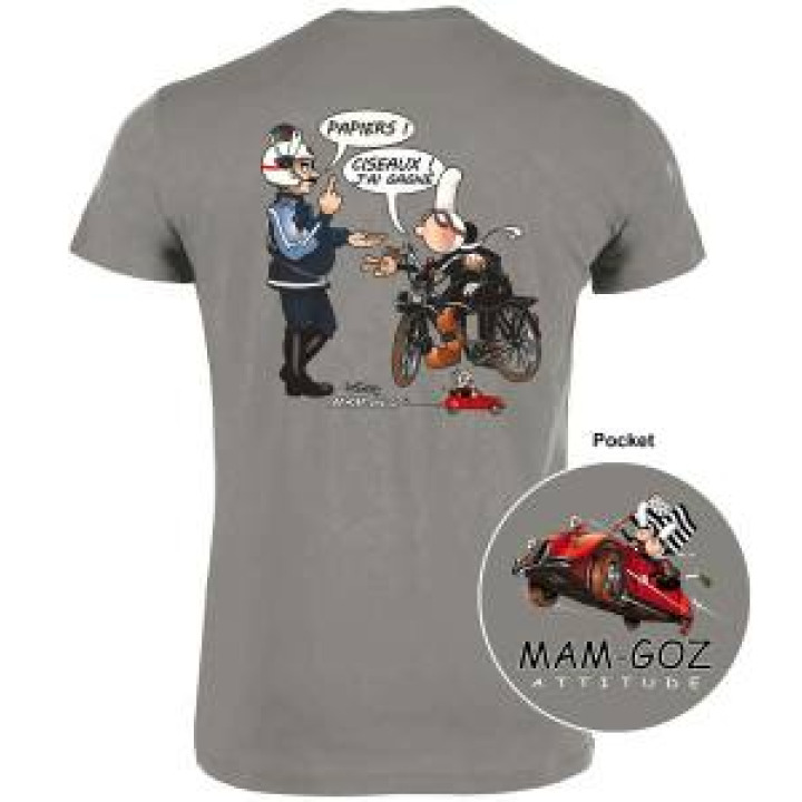 18773  Mam Goz Motard Papiers Ciseaux Mg18773  transfert pocket