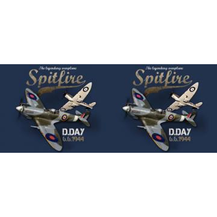 18796  Spitfire Avion DDay 661944 Sur Fond Marine