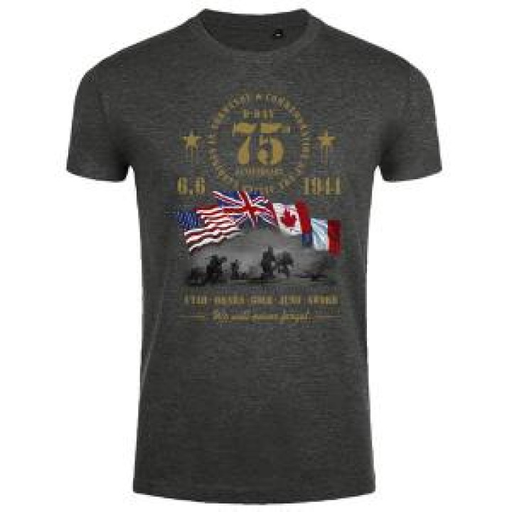 19048  Soldats Débarquement Drapeaux 75ème 75ème