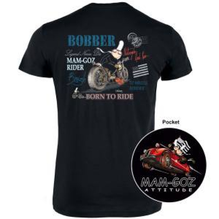19084  Mam Goz Bobber Born To Ride  Transfert pocket