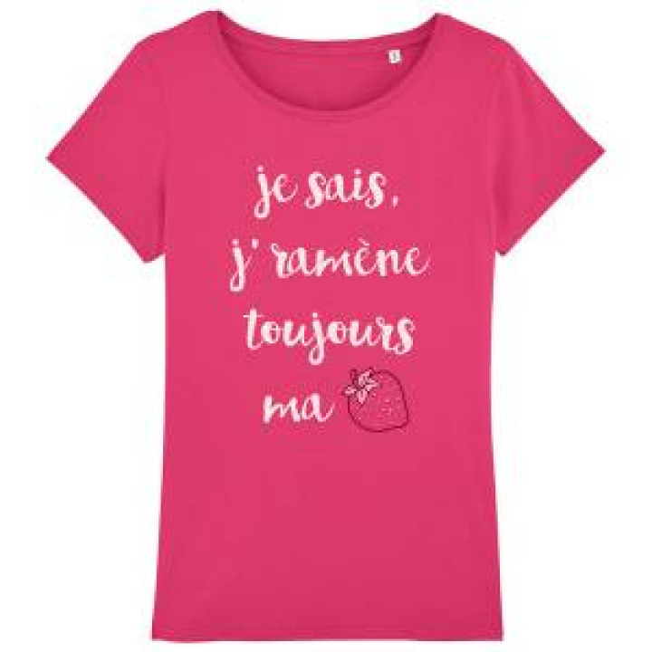 19142  Je Sais J Ramene Toujours Ma Fraise  transfert Paillette Fraise