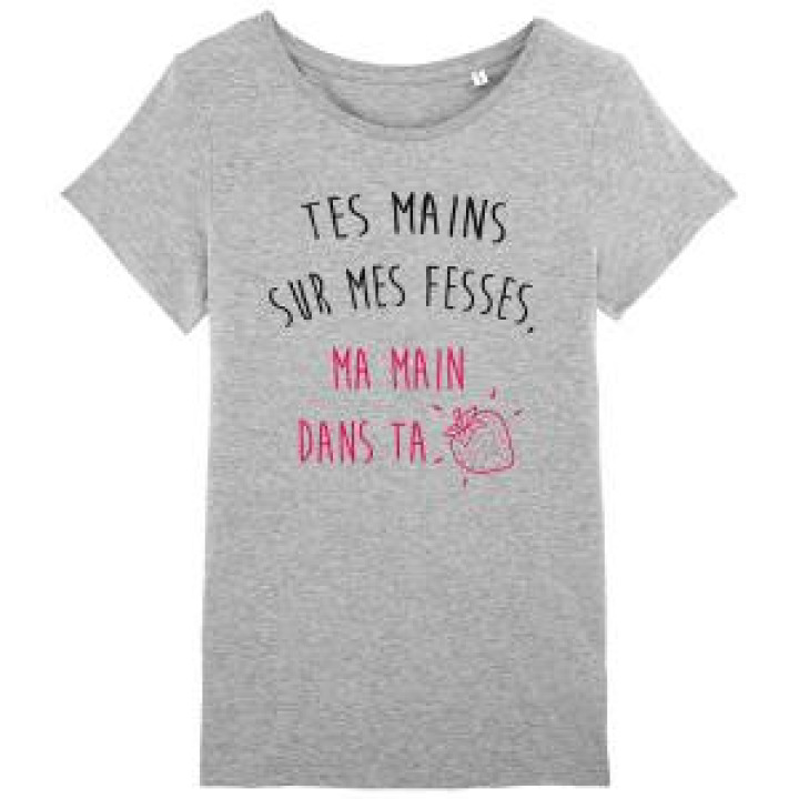 19144  Tes Mains sur Mes Fesses  transfert Paillette Fraise