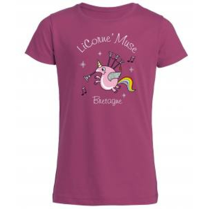 19437  Licorne Muse Bretagne  transfert Paillette Argent