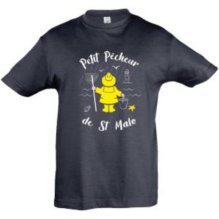 19455  Petit Pêcheur de Saint Malo  transfert Applique Ciré jaune
