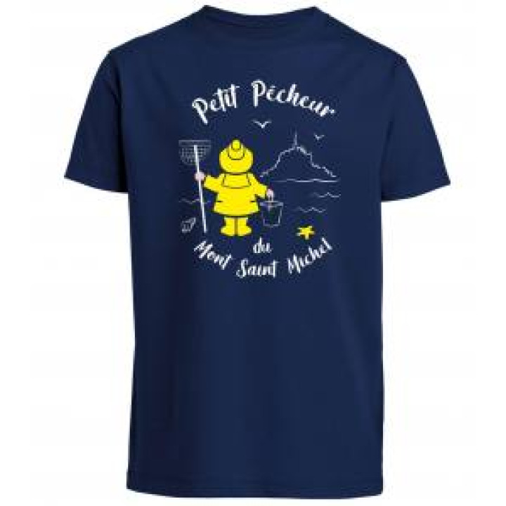 19482  Petit Pêcheur Mont Saint Michel  transfert Applique Ciré jaune