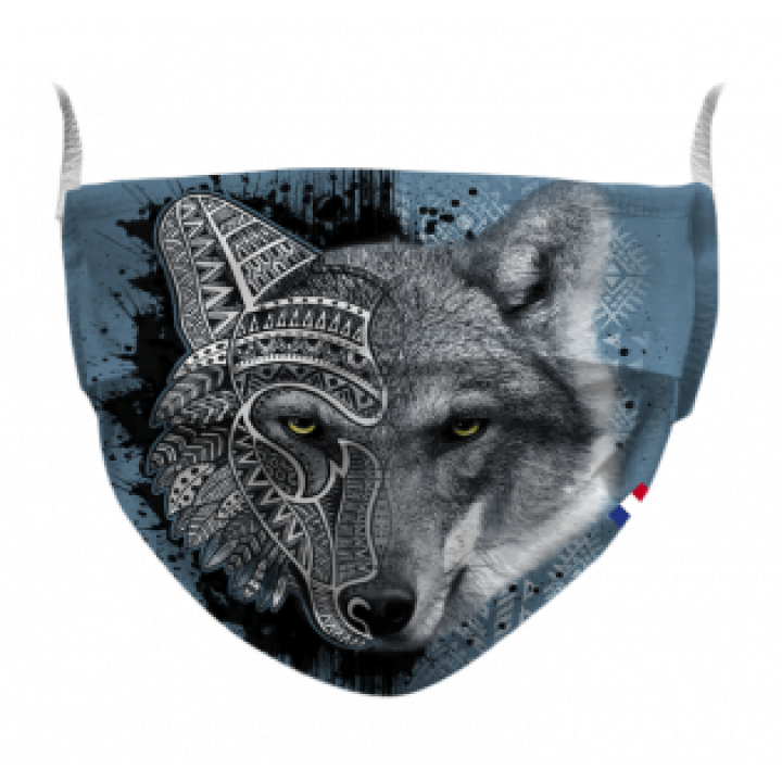19488  Masque Tête de Loup Tribes