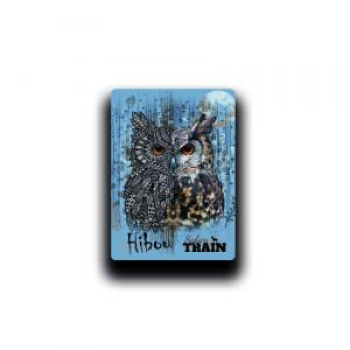 19540  Hibou Native Tribes Bleu