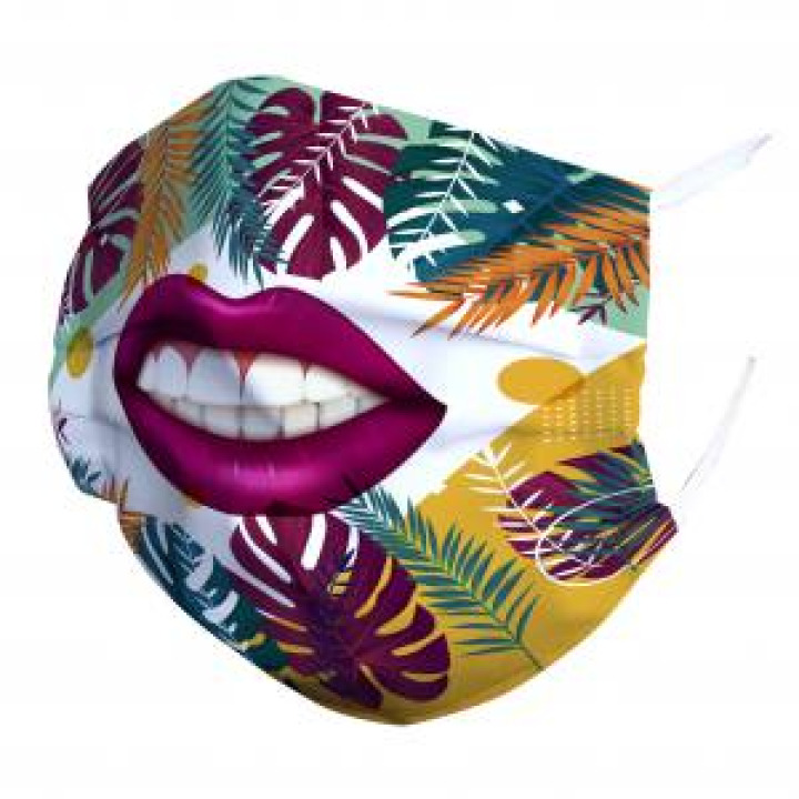 19795  Masque Bouche et Feuillage