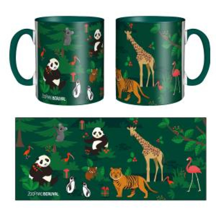20194  Panda Girafe Tigre pour Noël Zoo de Beauval Vert Forêt