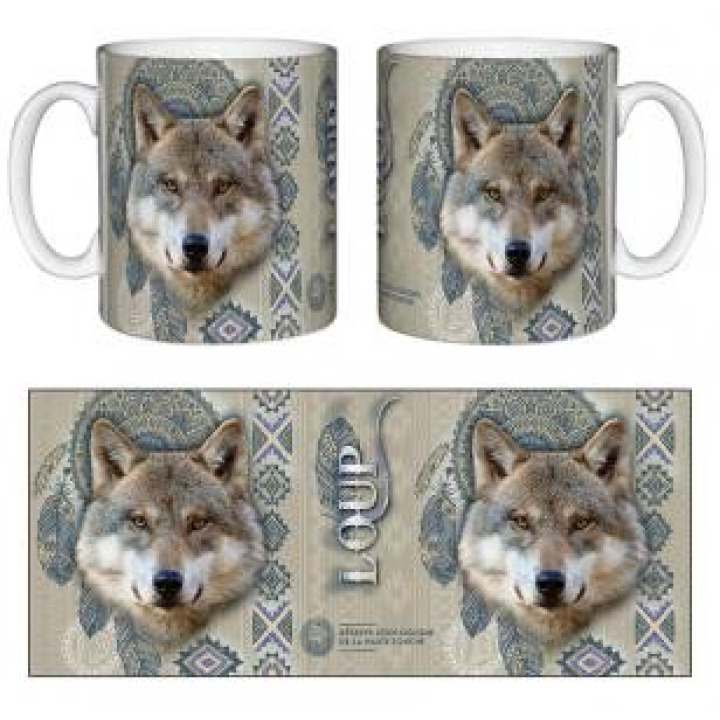 202122  Loup Intemporel Kaki Clair Bleu Gris Réserve de la Haute Touche