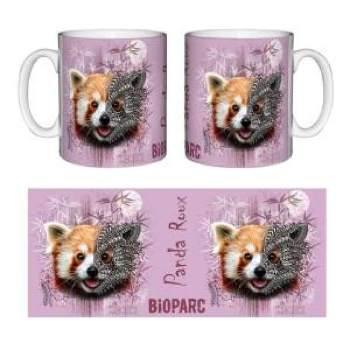 202161  Panda Roux Native Tribes Bioparc Violine Rose Clair