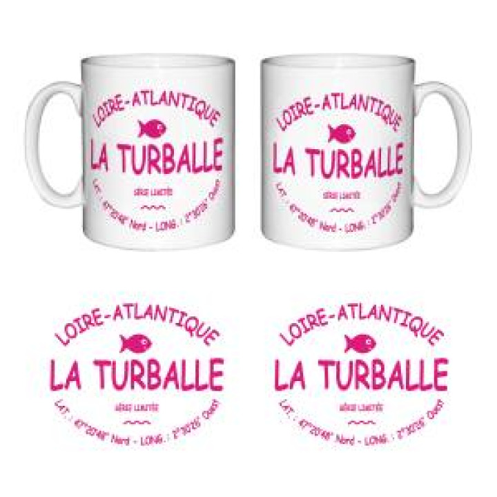 203392  La Turballe Loire Atlantique  GPS en écriture Fushia
