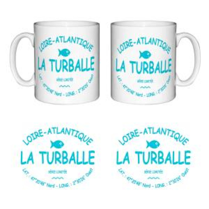 203393  La Turballe Loire Atlantique  GPS en écriture Turquoise