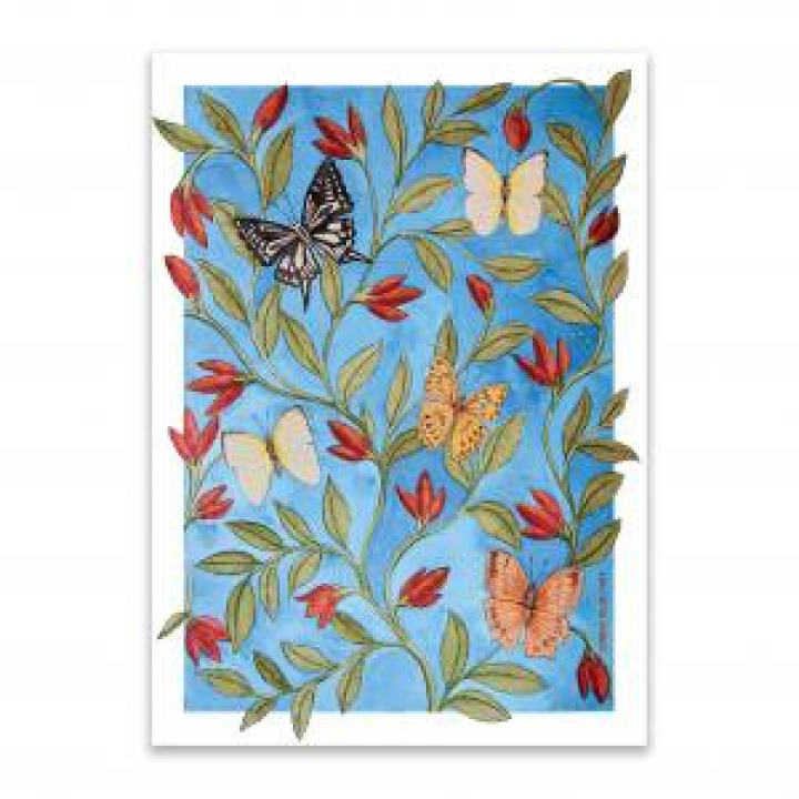 20751  Chasse Aux Papillons Tissu Épais