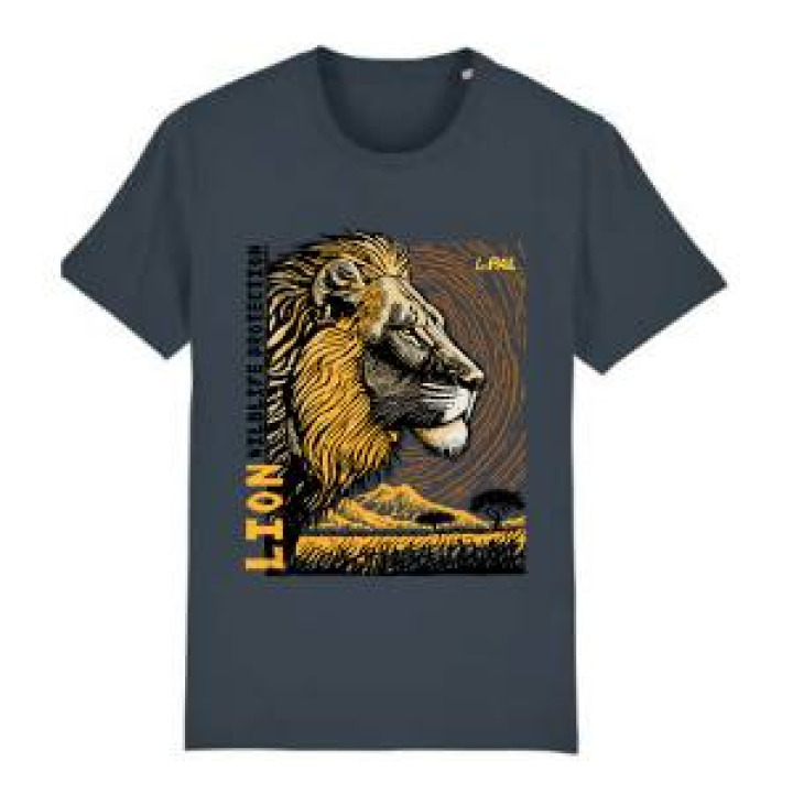 21021  Lion Linocut le Pal