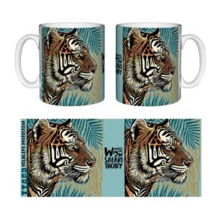 21024  Tigre Linocut Zoo de Thoiry