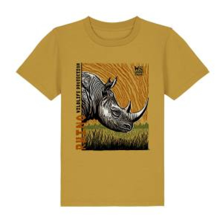 21025  Rhino Linocut Safari de Peaugres Safari de Peaugres