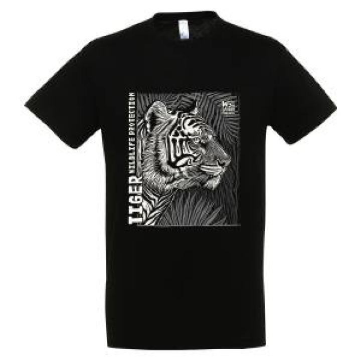 21031  Tigre Linocut Gamme Black Safari de Peaugres