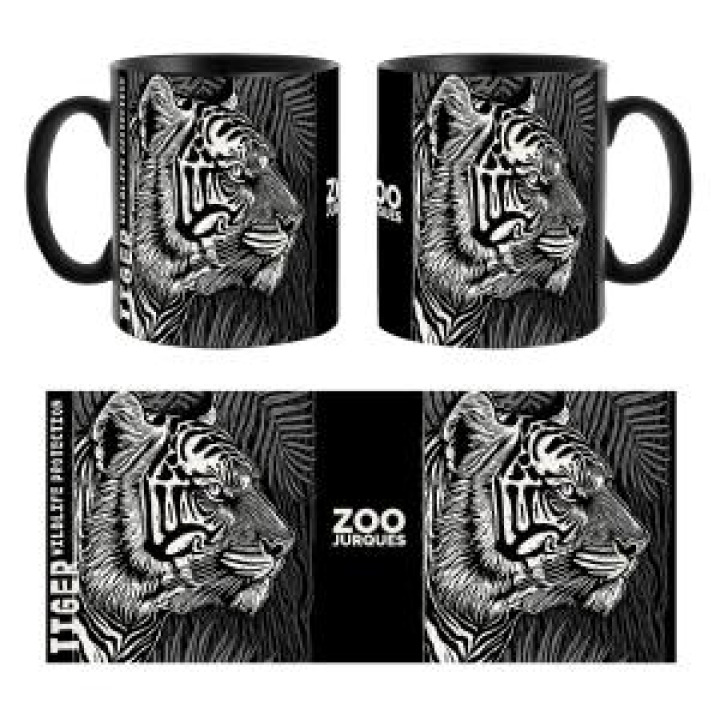 21031  Tigre Linocut Gamme Black Zoo de Jurques