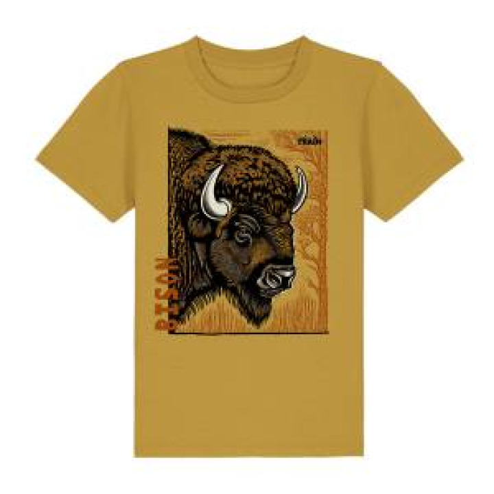 21138  Bison Linocut Safari Train