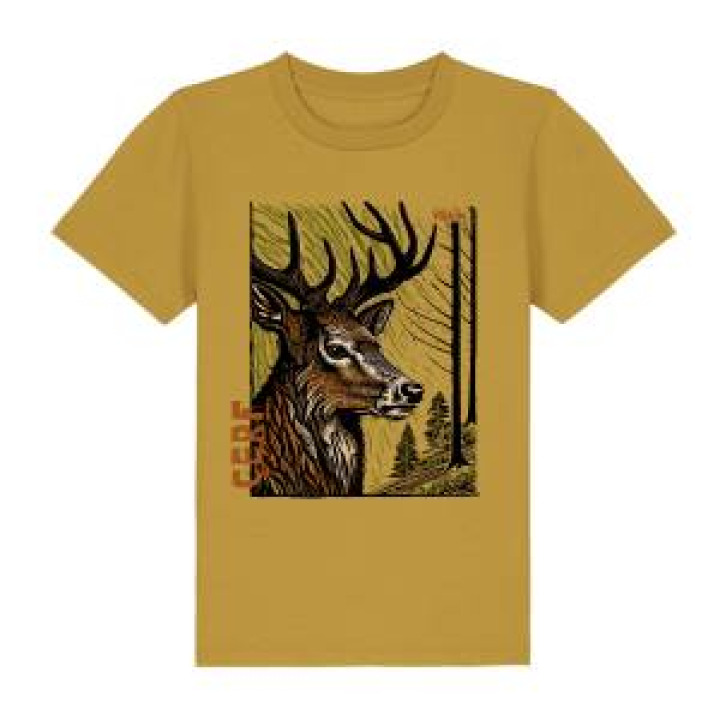 21139  Cerf Linocut Safari Train