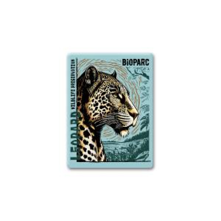 21140  Léopard Linocut Bioparc