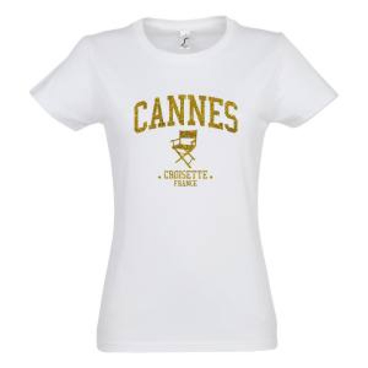 211861  Transfert Paillette Cannes Chaise Croisette France Version Or