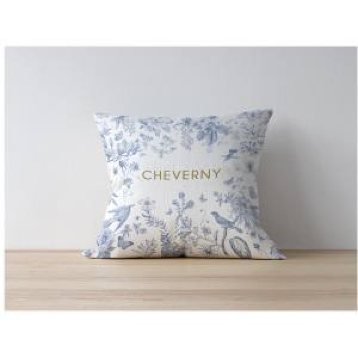 212862  Toile de Jouy Cheverny Bleu