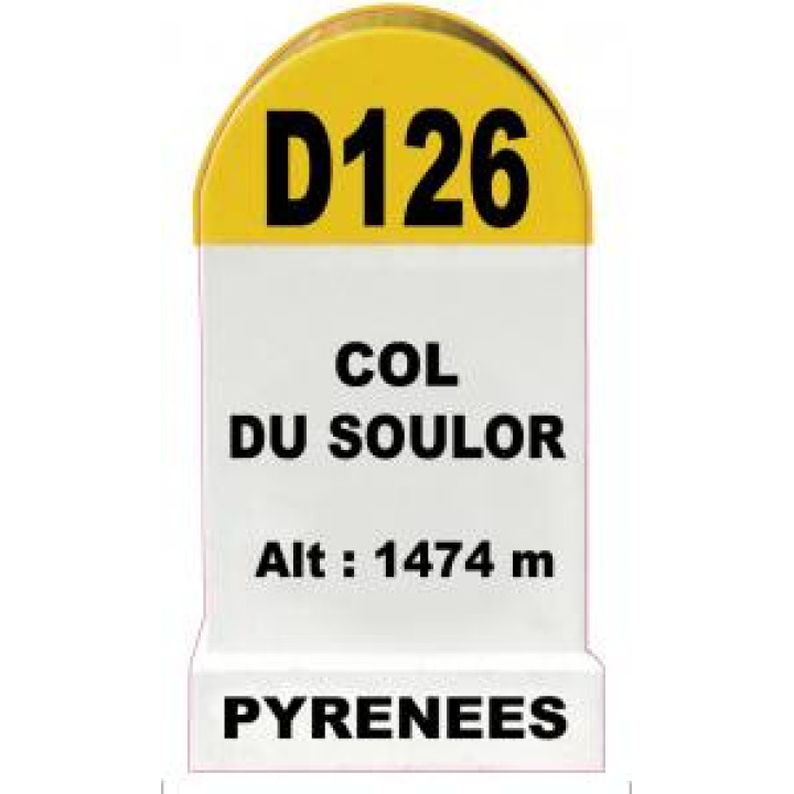 258481  Borne kilométrique Col du Soulor