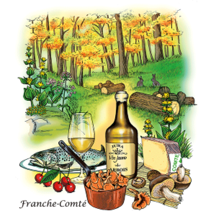 9598  Ecru Décor Franche Comté
