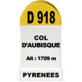 Adhésif Borne kilométrique Col d’Aubisque Uni Adhésifs