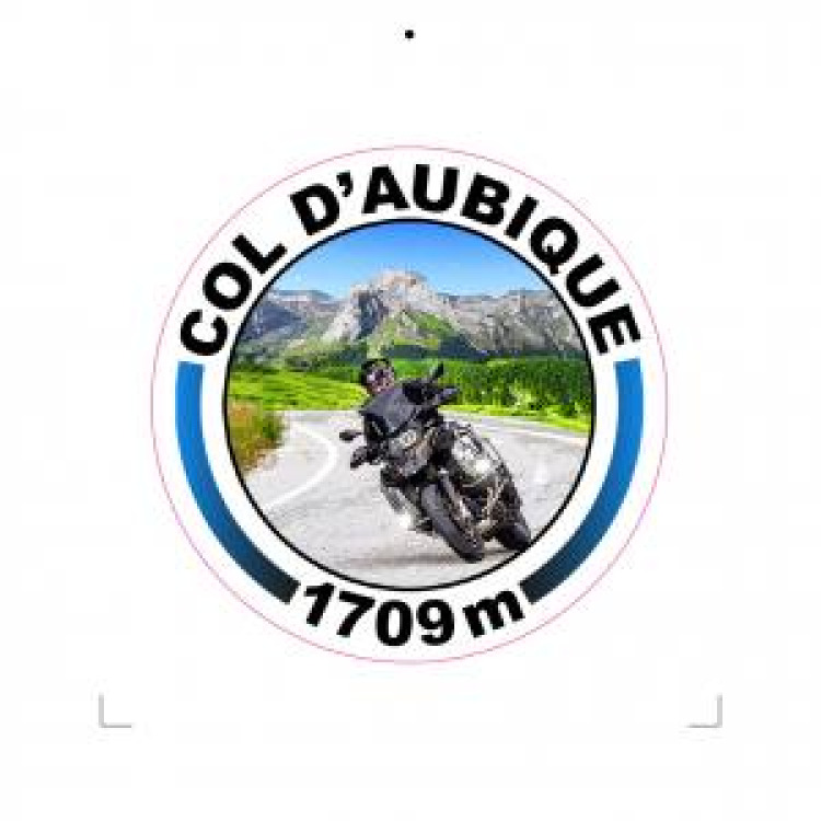 Adhésif Moto Col d’Aubisque 1709m Uni Adhésifs
