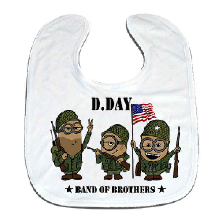 Bavoir Les Mignons Militaires Fuschia Taille unique