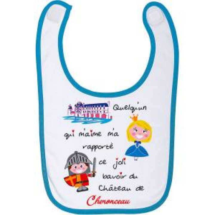 Bavoir Quelquun Qui Maime Château de Chenonceau Fuschia Taille unique
