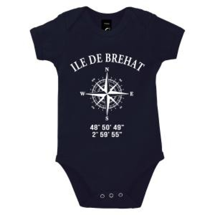 Body bébé Ile de Bréhat GPS French Marine 612 mois