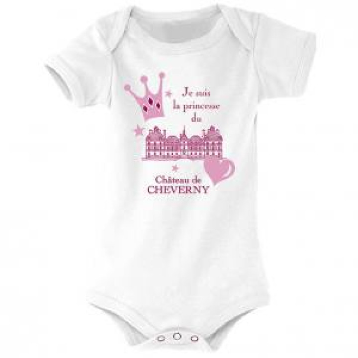 Body bébé Je suis la Prioncesse de Cheverny Blanc 612 mois