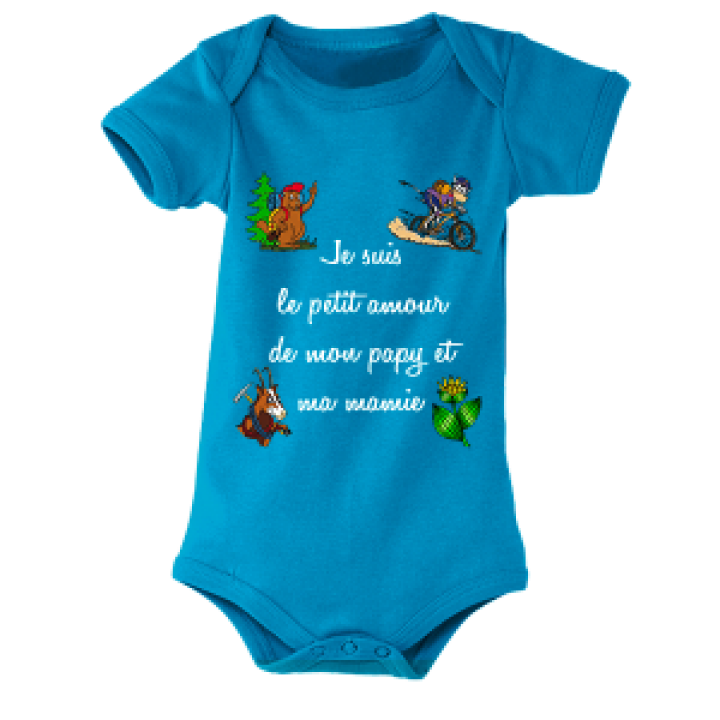 Body bébé Je suis le Petit Amour Pas de Nom de ville Fuschia 36 mois