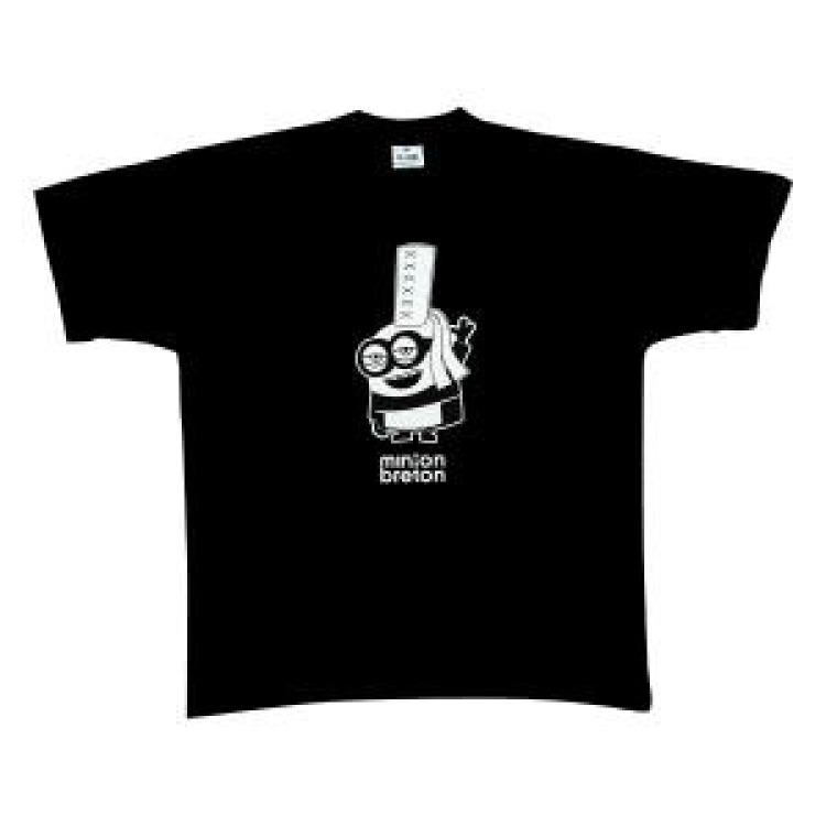 Body b&eacute;b&eacute; Minion Breton Noir 6/12 mois