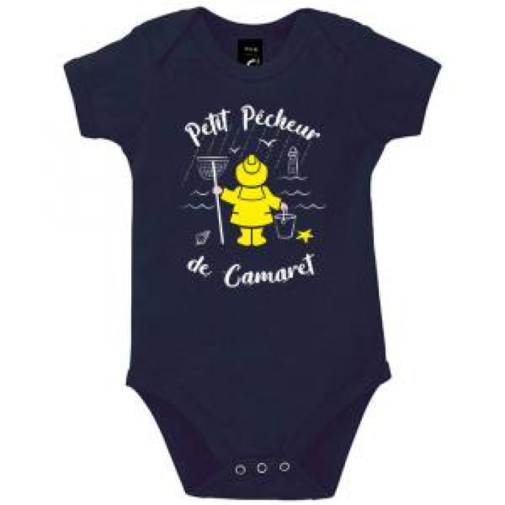 Body bébé Petit Pêcheur de Camaret French Marine 612 mois