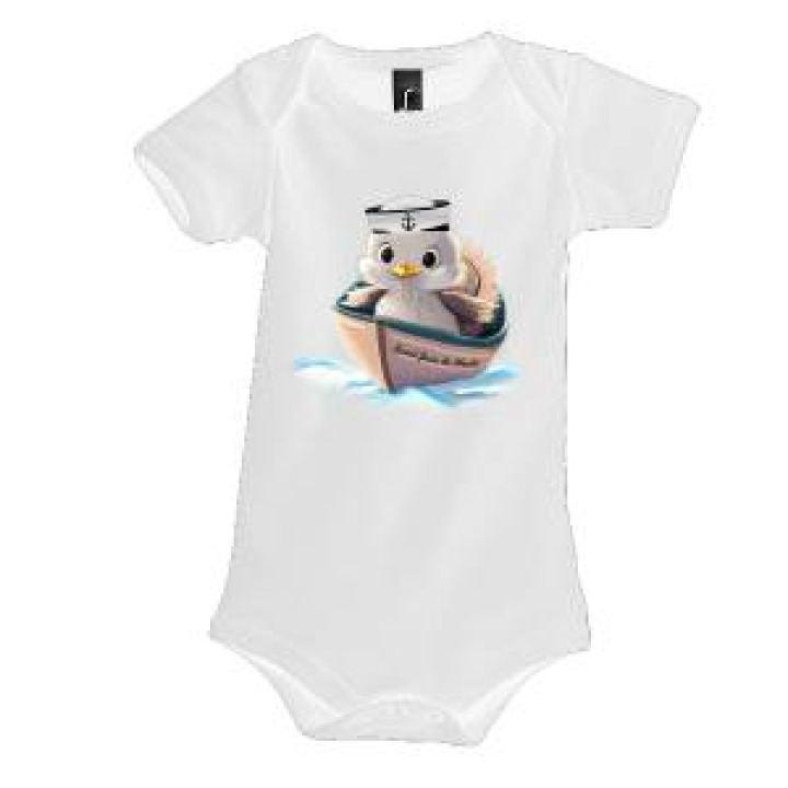 Body bébé Transfert Bébé Mouette dans sa Barque Saint Jean de Monts Aqua 612 mois