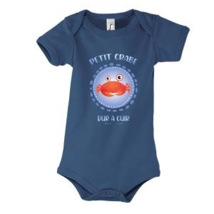 Body bébé Transfert Petit Crabe Dur à Cuire Blanc 36 mois