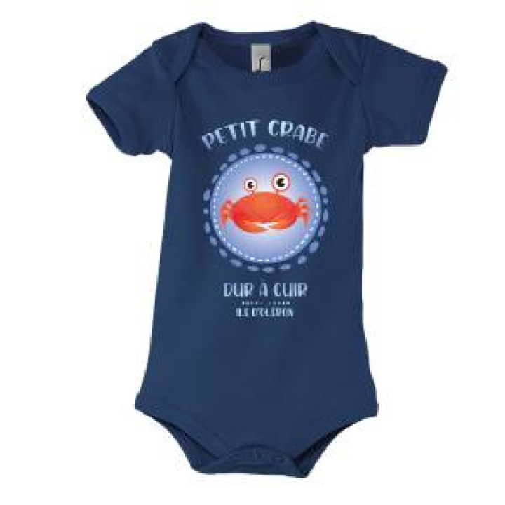 Body bébé Transfert Petit Crabe Dur à CuireÎle dOléron French Marine 612 mois