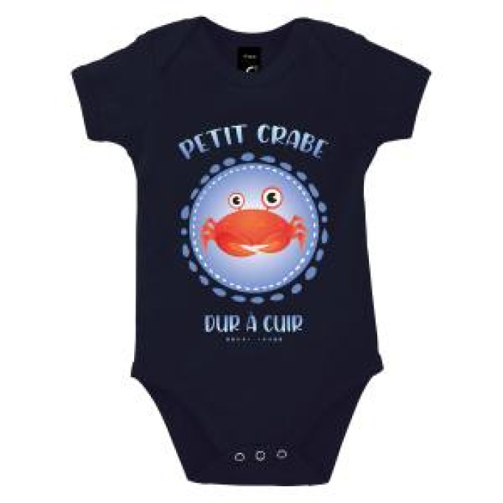 Body bébé Transfert Petit Crabe Dur à Cuire Blanc 612 mois