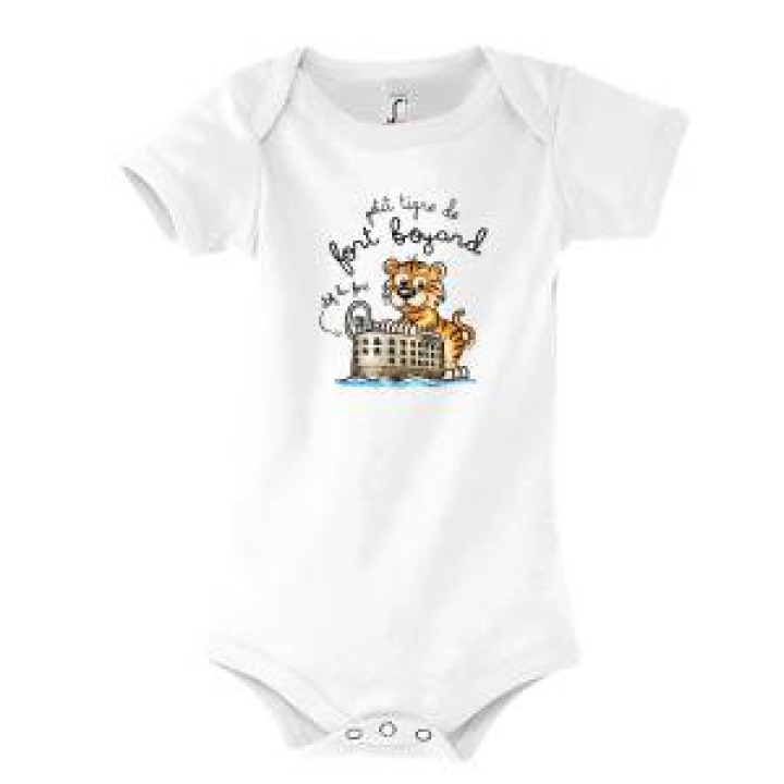 Body bébé Transfert Tigre Fort  Fort Boyard Aqua 612 mois