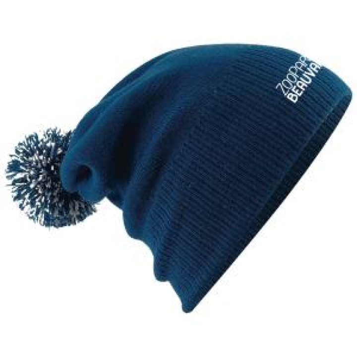 Bonnet Broderie Ref 34637 Sur Bonnet Adulte Zooparc Beauval French Navy Unique