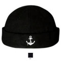 Bonnet en laine Miki Laine Ancre (Bc9303) Noir Taille unique