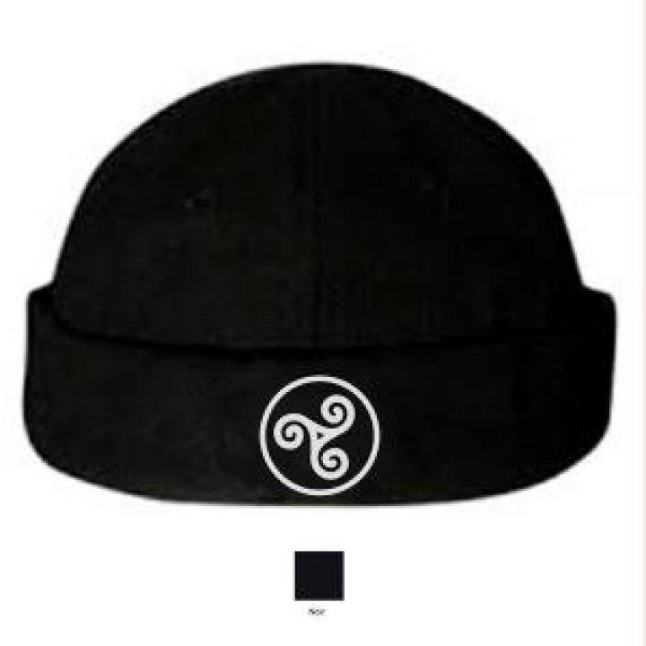 Bonnet en laine Miki Laine Triskell Bc9305 Noir Taille unique