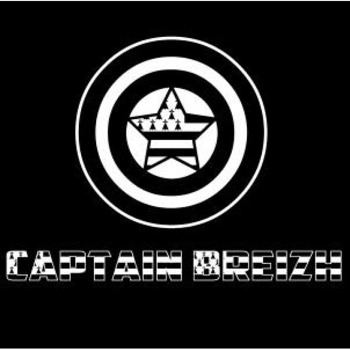 Boxer Transfert Captain Breizh Bouclier Noir S